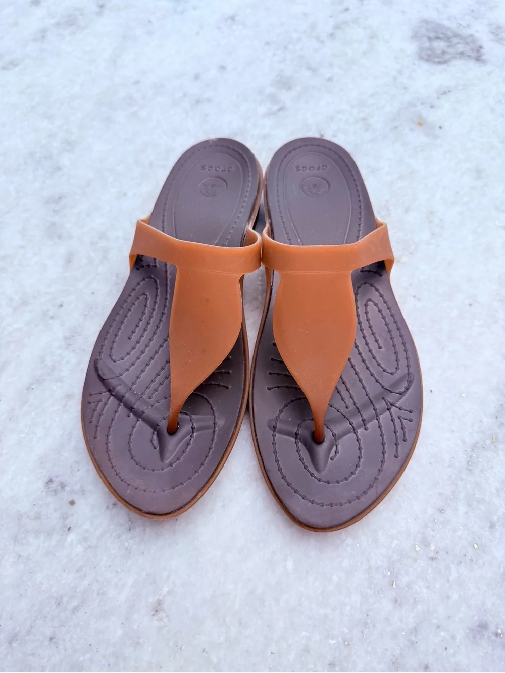 CROCS Men's Slide Sandals - Chestnut
